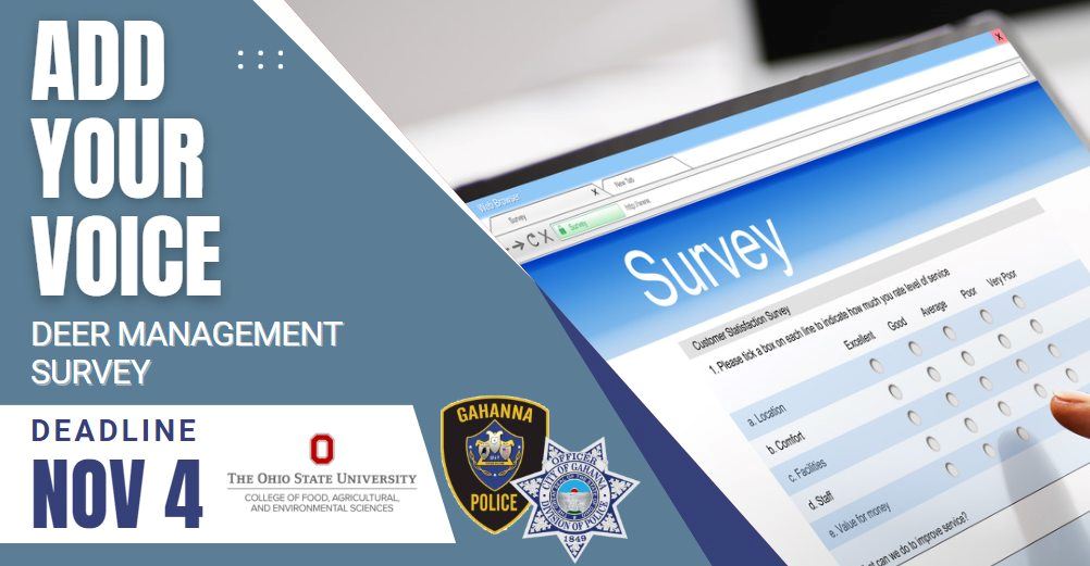 Gahanna deer management survey