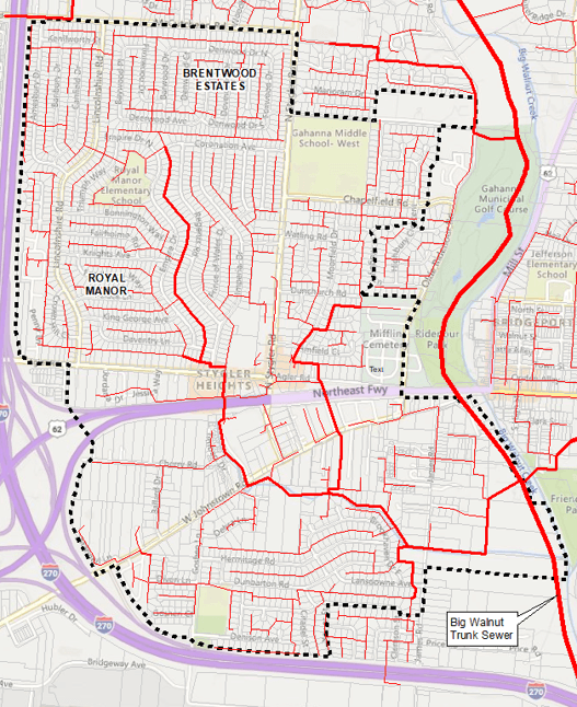 West Side Sewer SSES Map