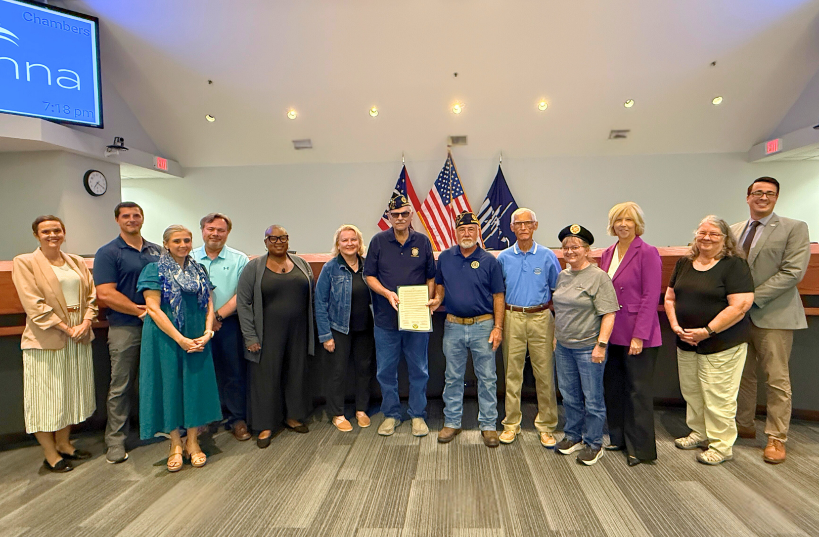 City Council presenting A JOINT RESOLUTION AND PROCLAMATION HONORING THE VIETNAM TRAVELING MEMORIAL