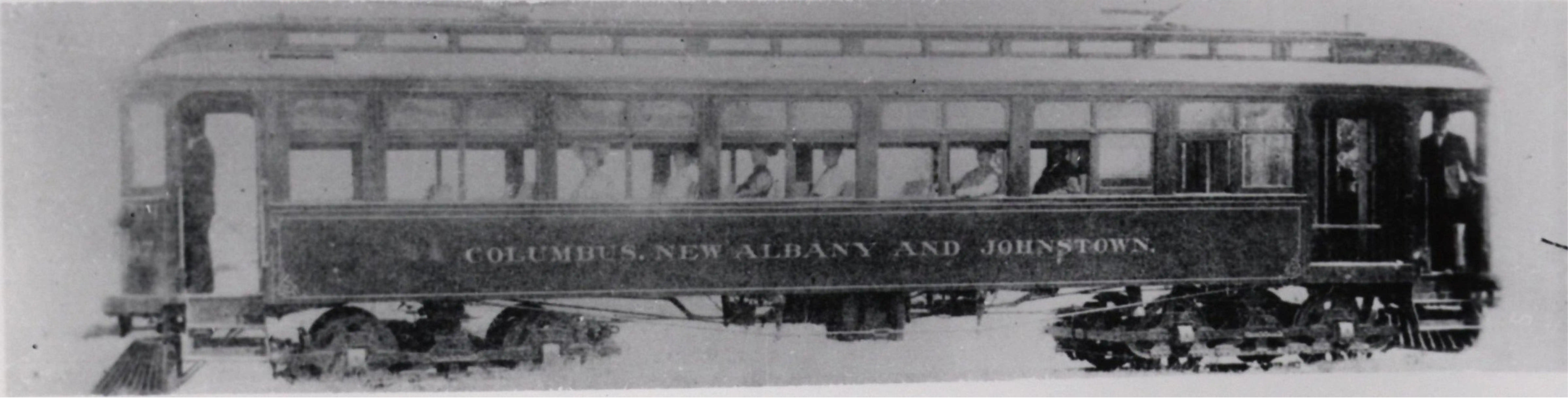 Black and white photo of Traction Company car -7.