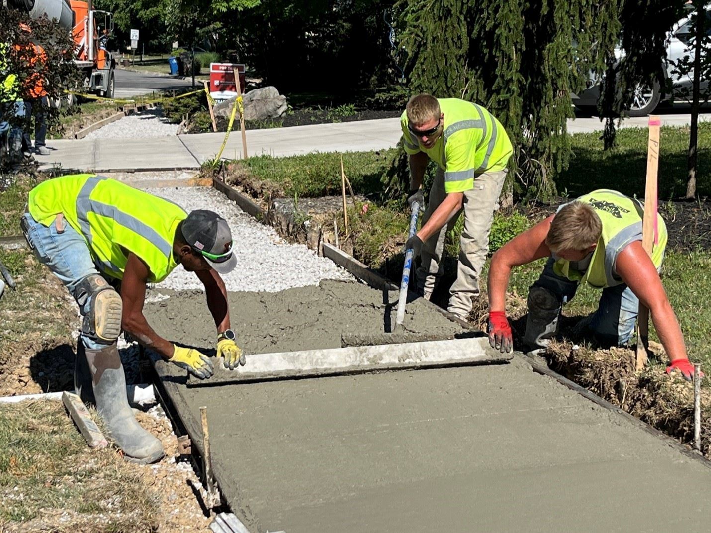 Sidewalk Program:  •	$750,000 to repair and replace unsafe and deteriorating sidewalks in Gahanna in 2025. •	95 ADA ramp upgrades and 3.43 miles of sidewalk maintenance in 2024.  Sources: November 18,