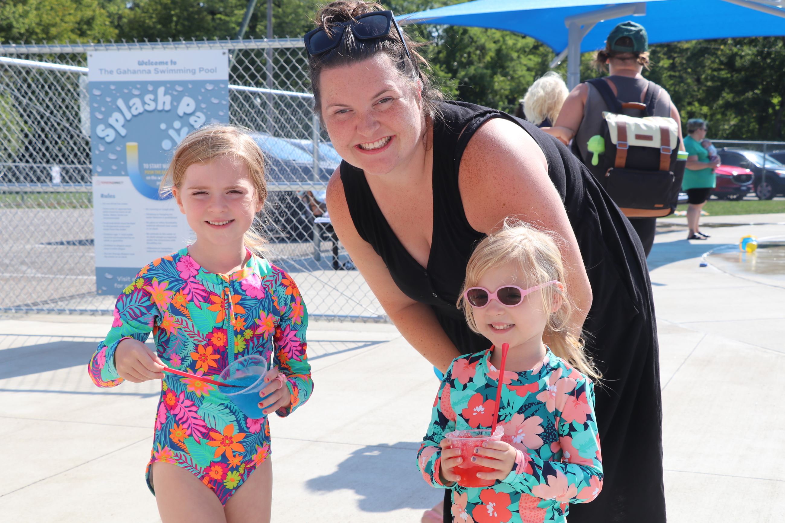 snowcones at the splashpad